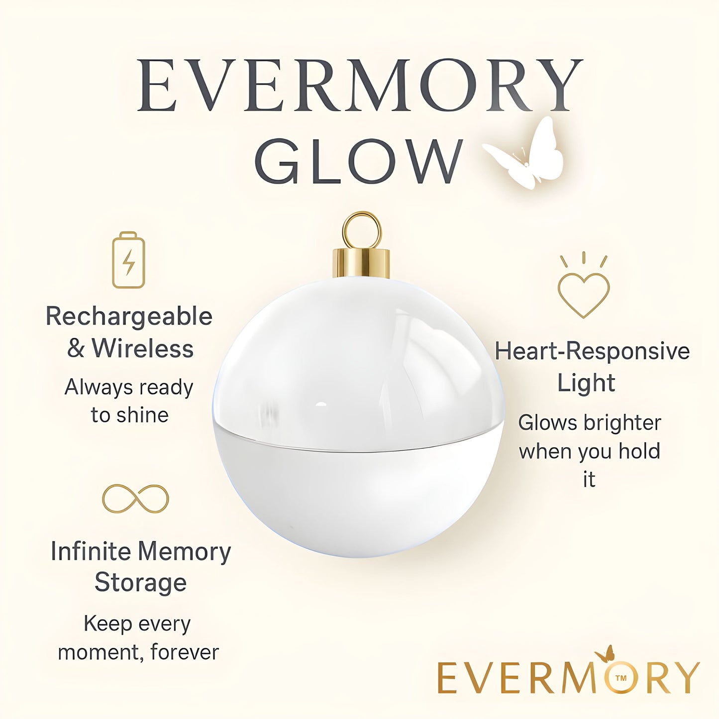 Evermory Glow — Smart Ornament Display